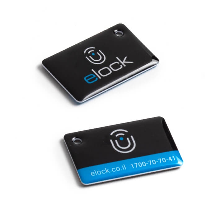 Two elock RFID key tags for unlocking the lock