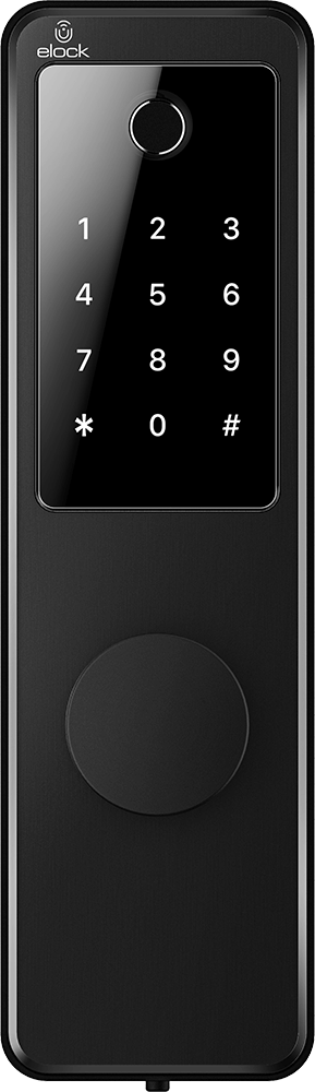 Elock Wize smart lock, matt black