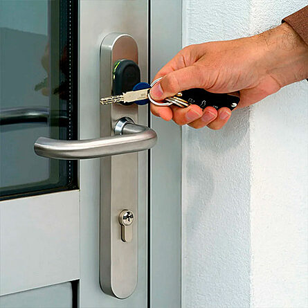 Aluminum door opening