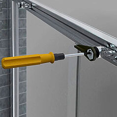Opening a sliding door
