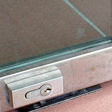 Glass door opening