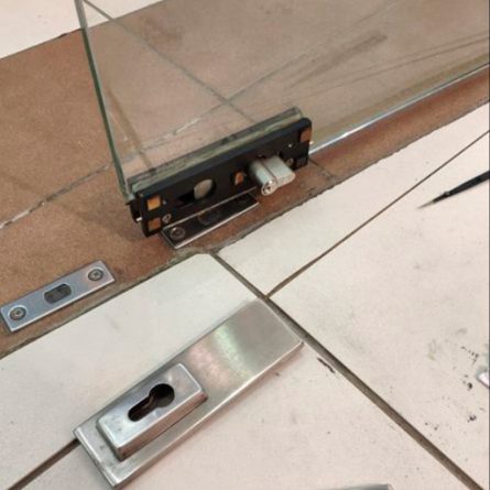 Glass Door Lock Cylinder Replacement