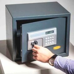 Replacing a safe with an electronic lock