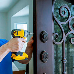 Steel door repair